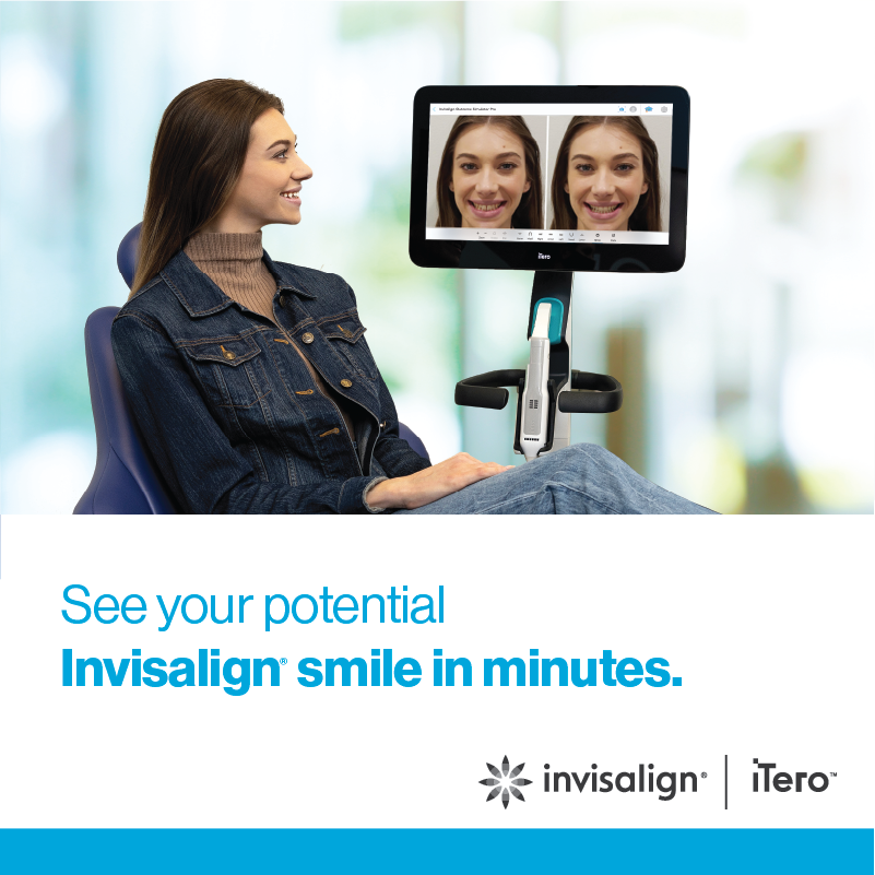 Invisalign Outcome Simulator Pro banner 800x800 - white